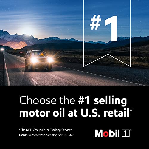 Mobil 1 Advanced Full Synthetic Motor Oil 5W-20, 5 Quart