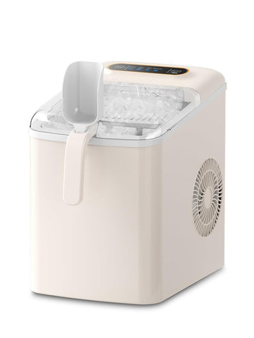 F.W.WOOLWORTHS Countertop Ice Maker, Portable Ice Cube Machine, White