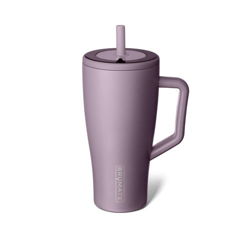 BrüMate Era 40 oz Tumbler with Handle and Straw | 100% Leakproof Insulated Tumbler with Lid and Straw | Made of Stainless Steel | Cup Holder Friendly Base | 40oz (Lilac Dusk)