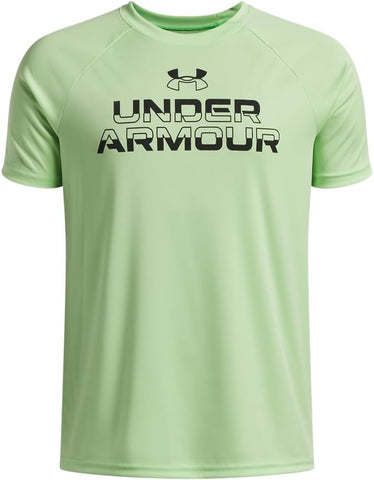 Under Armour Kids Tech Split Wordmark Short Sleeve T-Shirt (Big Kid)