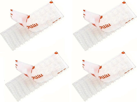 4 Pieces (2 Sets) Mounting Strips for EZ Pass/IPass/IZoom/Sunpass Cars Windshield Toll Transponder Holders Reclosable Fastener Peel and Stick Adhesive Dual Lock Tape Strips