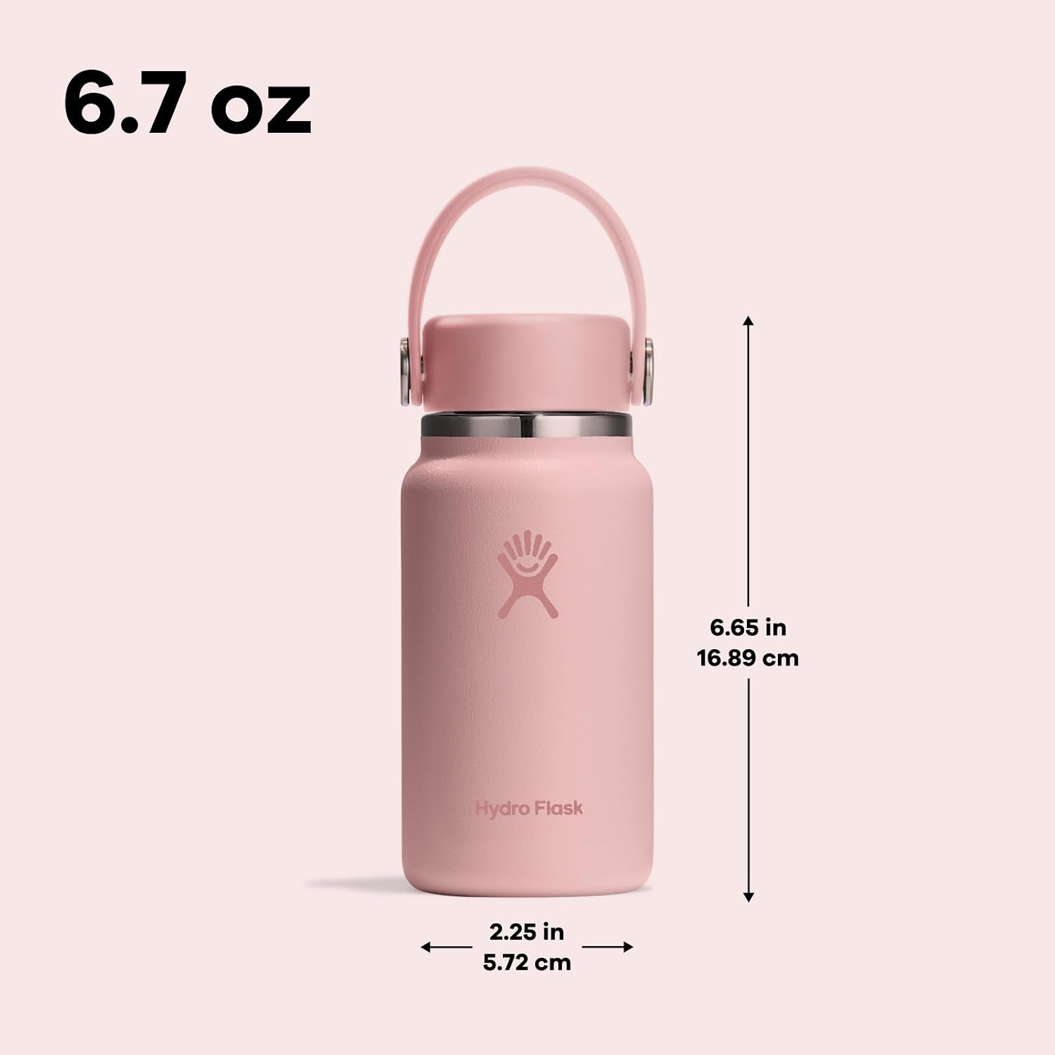 Hydro Flask Micro Bottle - Leak Proof Purse or Pocket Flask - Insulated Mini Water Bottle 6.7 Oz Aloe
