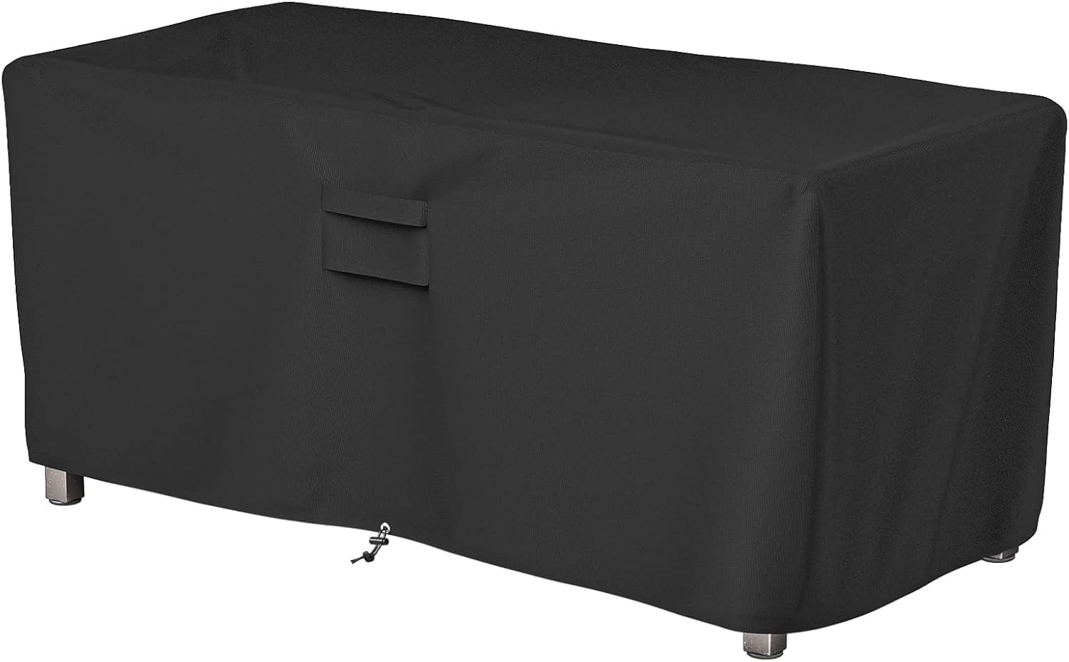 SHINESTAR Rectangle Fire Pit Cover, Fits for 54-56 Inch Gas Fire Table, Waterproof and Windproof, 56 x 26 x 24 Inches, Black