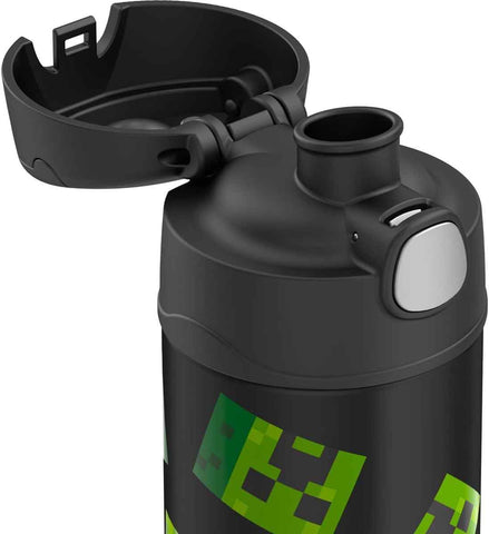 THERMOS FUNTAINER Water Bottle with Spout, 16oz, Minecraft