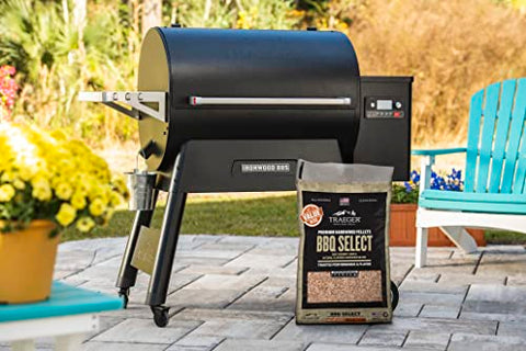 Traeger Grills BBQ Select 100% All-Natural Wood Pellets for Smokers and Pellet Grills, BBQ, Bake, Roast, and Grill, 30 lb. Bag