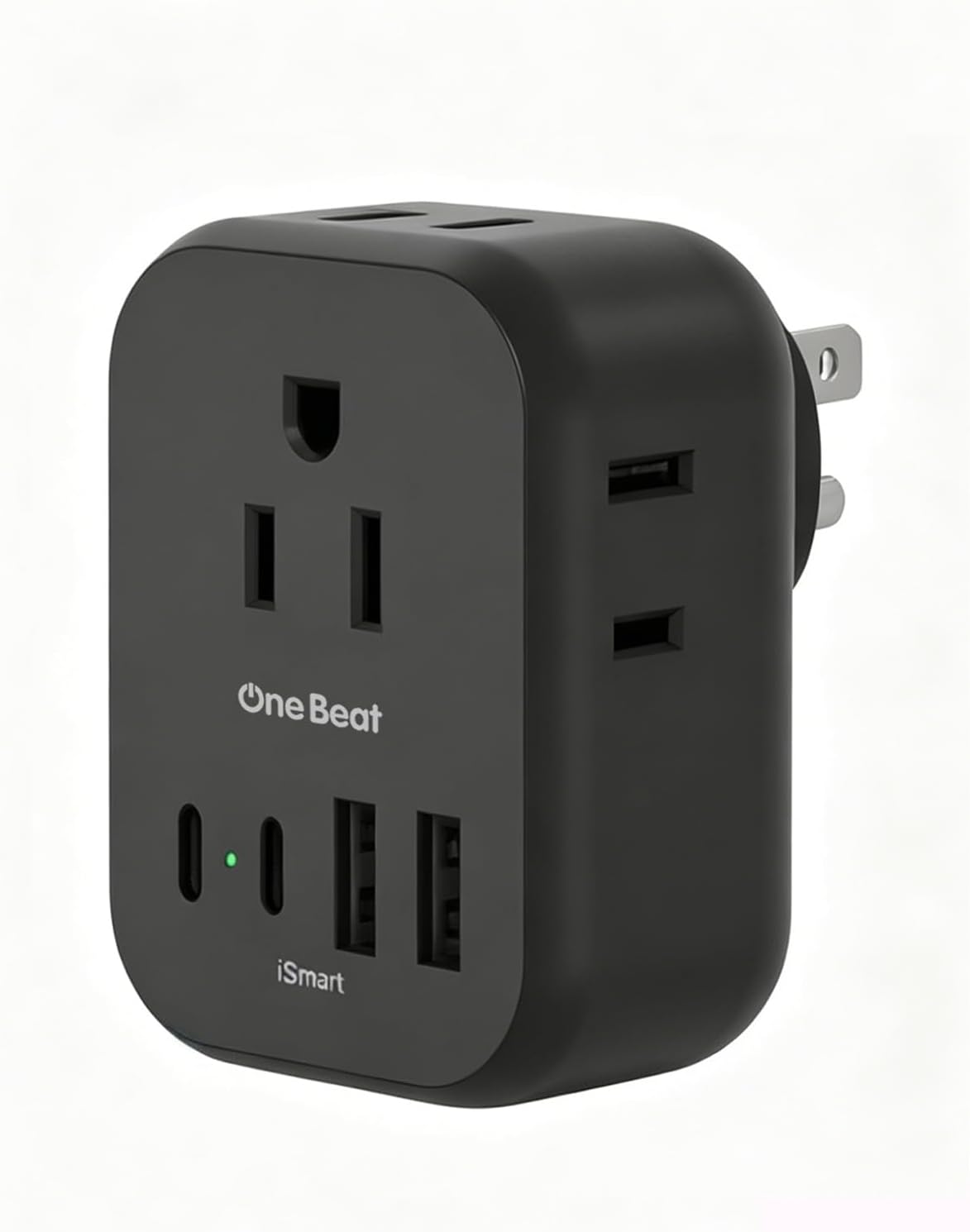 Travel Cruise Ship Essentials, Mini Multi Plug Wall Outlet Extender, Black