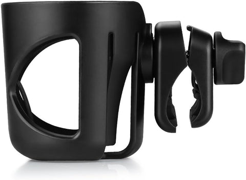 Accmor Stroller Cup Holder, Universal Cup Holder for Walker Wheelchair Bike Scooter, 360° Rotatable Stroller Cup Holder Attachment Walker Wheelchair Accessory