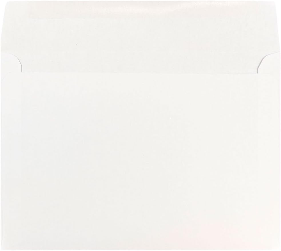 JAM PAPER 7 x 10 Booklet Commercial Envelopes - White - 100/Pack