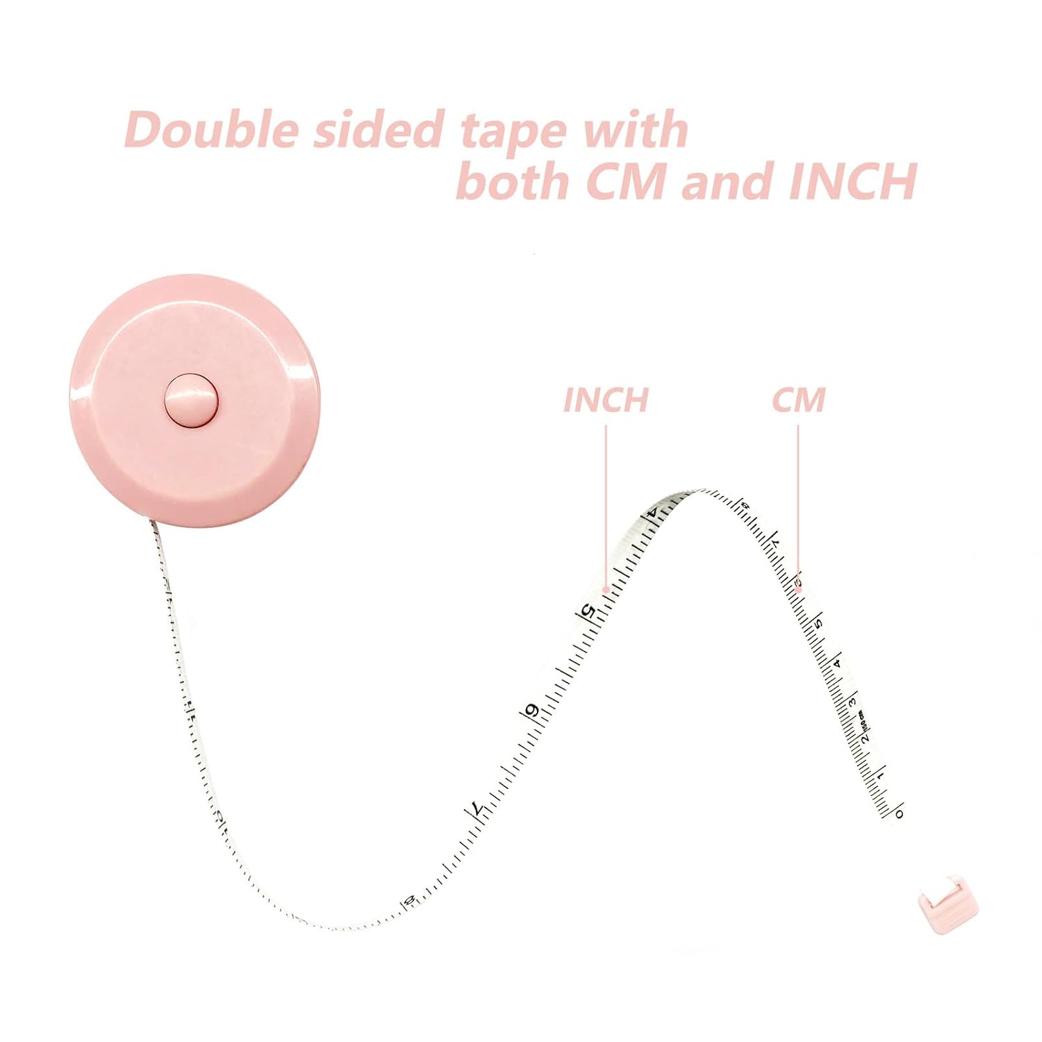 GDMINLO 3 Pack Tape Measure Measuring Tape for Body Fabric Sewing Tailor Cloth Knitting Craft Weight Loss Measurements Retractable 60-inch 1.5 Meter, Small Push ButtonDouble Scales Rulers
