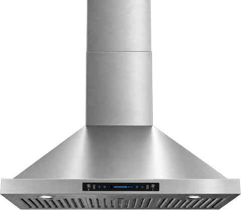JOCO 36 Inch Wall Mount Range Hood, 900 CFM, Gesture Touch Remote