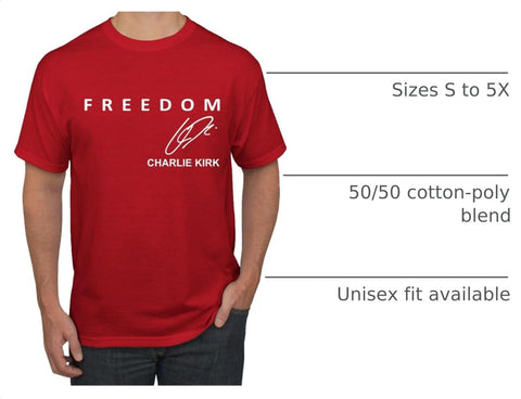 Signature Charlie Kirk Shirt, Christian Conservative Tee for Men Women