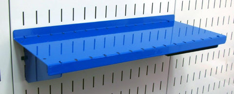 Wall Control Shelf 6in Deep Pegboard Shelf Assembly Pegboard and Slotted Tool Board – White