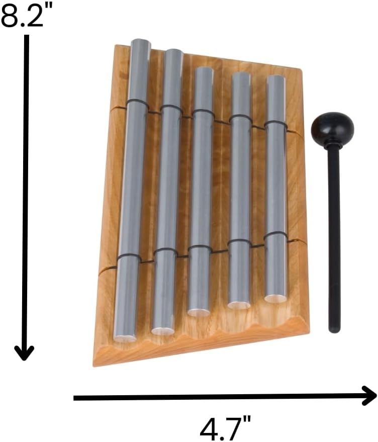 Woodstock Wind Chimes Zenergy Quintet Hand Bell Chime, 5 Tone 8.5 - Inch, Bell Percussion Instrument for Meditation, Yoga, Classrooms, Offices, Great for Awareness, Relaxation (ZENERGY5) (Pack of 24)