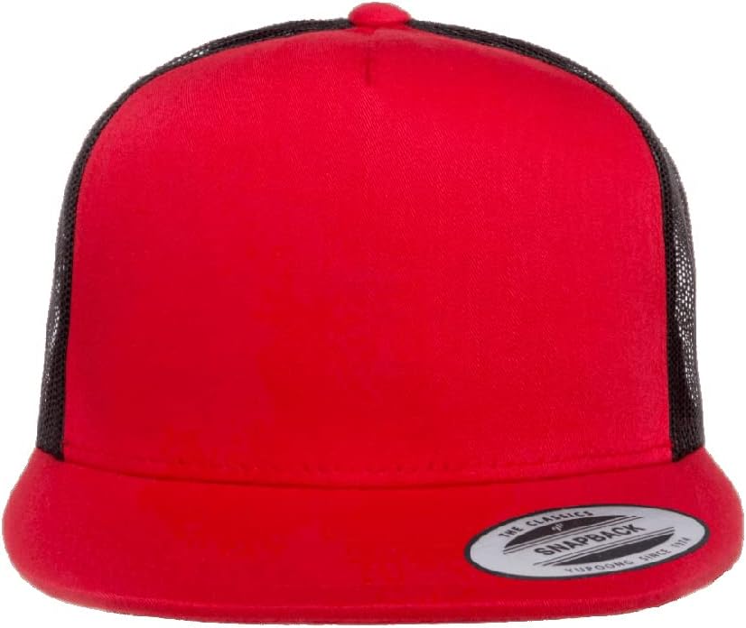 Yupoong 5-Panel YP Classic Trucker Cap | High Profile Flat Visor Snapback