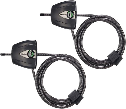 Master Lock Python Cable Lock Heavy Duty, Keyed, Anti-Theft 2-Pack, 8417TEC