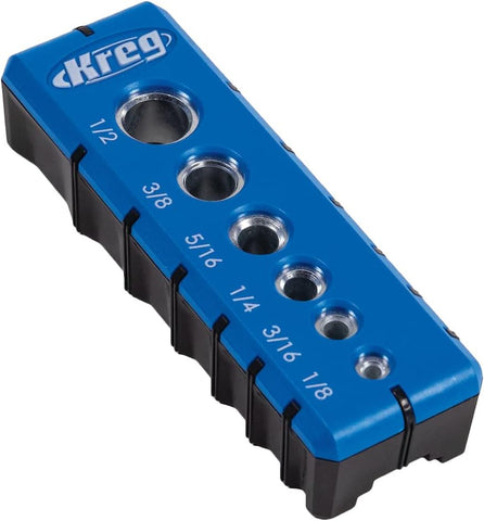 Kreg Portable Drilling Guide, 6 Hardened Drill Guides, KDG-6000