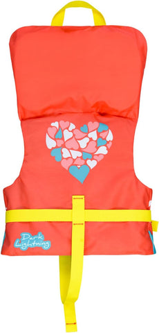 Dark Lightning USCG Approved Infant Life Jacket 0-30 lbs, Toddler Swim Vest and Baby Life Vest for 1-3 Years, 20-30 lbs, Headrest, Leg Strap and Grab Handle