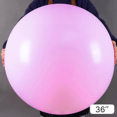PartyWoo Pink Balloons 4 pcs 36 Inch Extra Large Big Jumbo Giant Lilac Pastel Pink Purple Latex Helium Balloons for Graduation Baby Shower Wedding Butterfly Birthday Party Decorations Pink-Q04