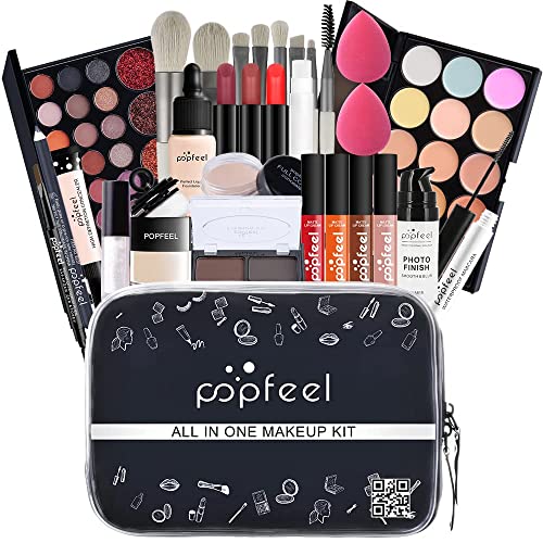 29 Pieces Makeup Kit for Women Full Kit, TooAemiS Professional Makeup Kit for Teens or Adult, All in One Makeup Sets Include Eyeshadow Palette Lipstick Concealer Foundation Mascara Loose Powder Etc (29)