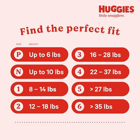 Huggies Size 2 Diapers, Little Snugglers Baby Diapers, Size 2 (12-18 lbs), 180 Ct (3 packs of 60), Packaging May Vary