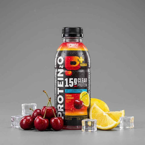 Protein2o 15g Whey Protein Infused Water Plus Energy, Cherry Lemonade, 16.9 oz Bottle (Pack of 12)