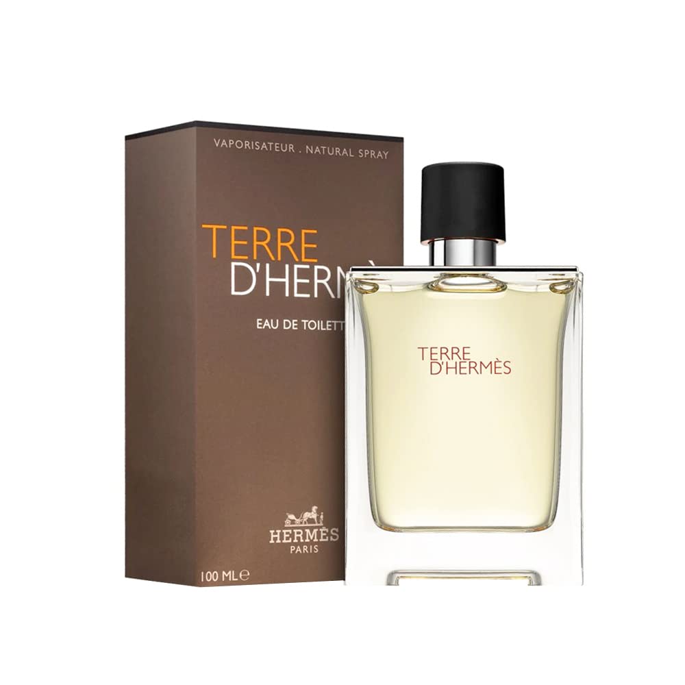 Hermes Terre D'hermes Eau de Toilette Spray for Men, 3.3 Fluid Ounce