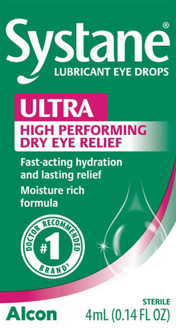 Systane Ultra Lubricant Dry Eye Drops, 0.14 Fl Oz