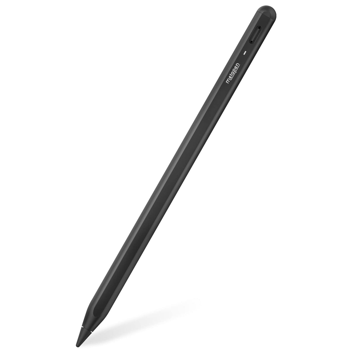 Metapen Pencil A8 for Apple iPad 2018-2024, 2X Faster Charge, Tilt Sensitive, Palm Rejection, Stylus Pen for iPad 10/9/8/7/6th Gen, iPad Pro 12.9/11/13-inch M4, iPad Air 3/4/5/M2, iPad Mini 5/6, Black