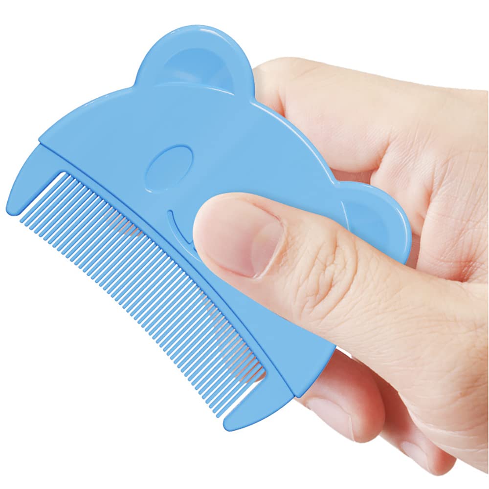 Baby Bath Brush, Baby Cradle Cap Brush, Silicone Massage Brush, Baby Comb, Children's Comb（3pcs） (Blue)