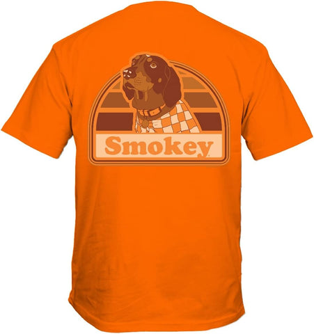 Tennessee Vols Men's Orange 2 Sided Smokey Portrait Short Sleeve T Shirt