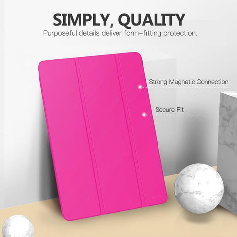 Moko Smart Case for iPad 9th/ 8th/ 7th Generation Case 10.2 Inch,Pitaya Red