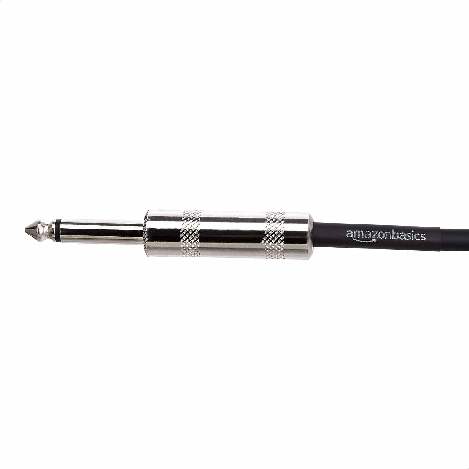 Amazon Basics TS 1/4 Inch Straight Instrument Cable for Electric Guitar, Bass and Keyboard with Anti-Noise Shielding, 10 Foot, Black