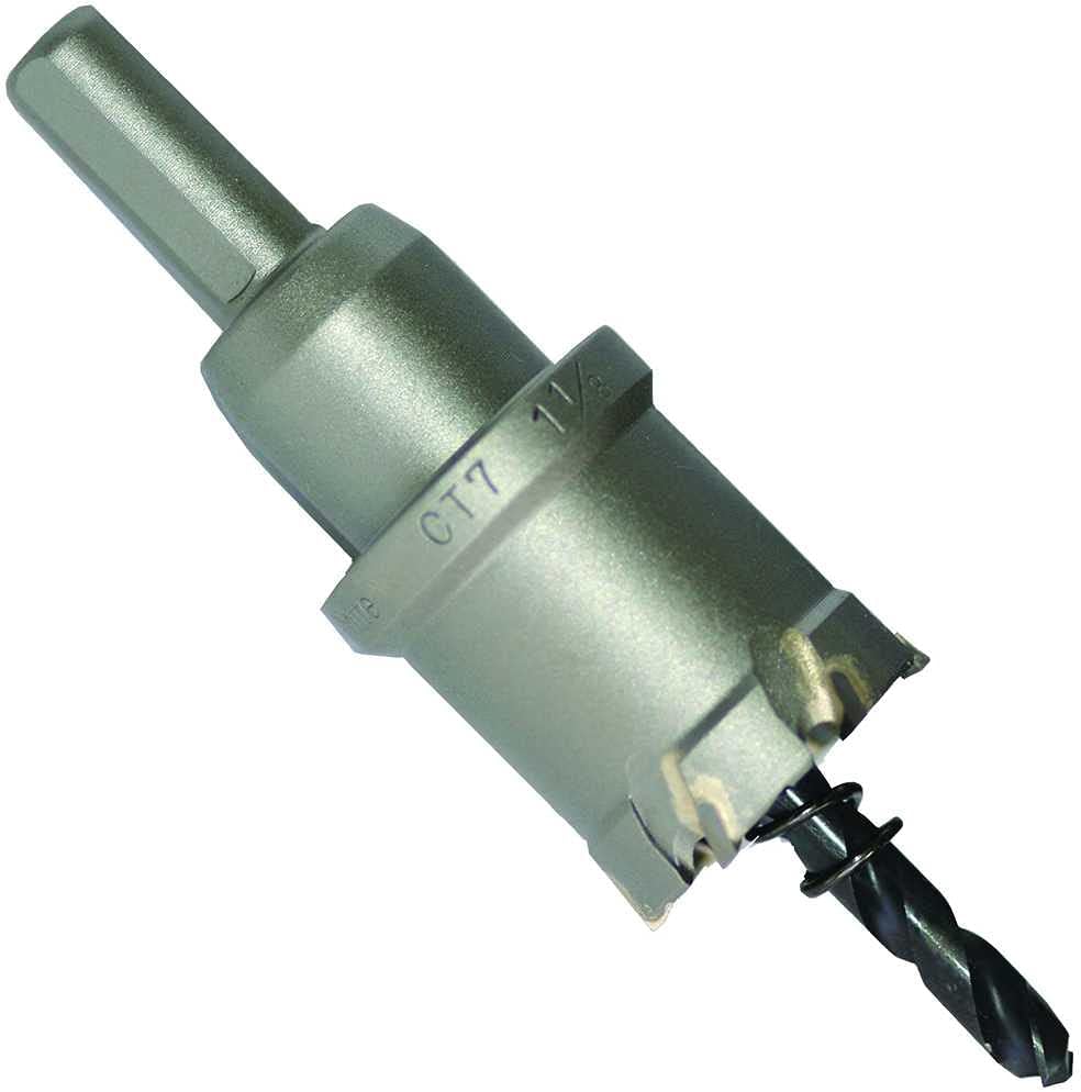 Champion Cutting Tool CT7-11/16 Inch Tungsten Carbide Tipped Hole Cutter- Up to 1 inch depth of cut