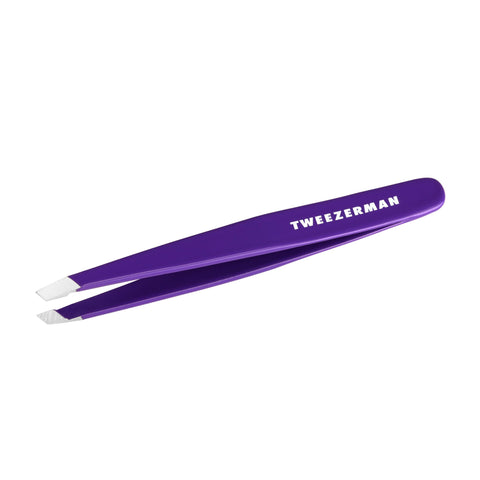 Tweezerman Exclusive Neon Purple Slant Tweezer - Hair Removal Tweezers, Stainless Steel