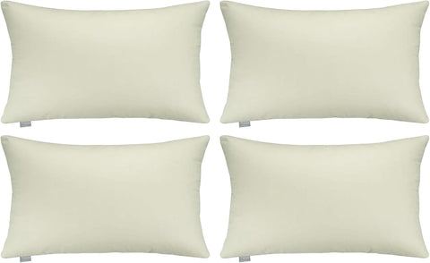 Thmyo 4-Pack 100% Cotton Lumbar Decorative Throw Pillow Case 12x20inch