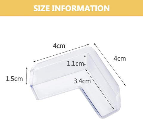 12 Pack Table Corners, Corner Guards, Clear Corner Protectors