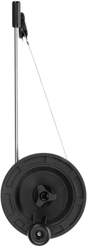 Scotty #1073DP Laketroller Manual Downrigger, Post Mount, Display Packed BLACK, Small