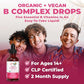 MaryRuth Organics Vitamin B Complex | B Complex Vitamins | Biotin | Vitamin B12 | Niacin | Folate | Metabolic Support Supplement | Vegan | USDA Organic | Non-GMO | Gluten Free | 2 Month Supply