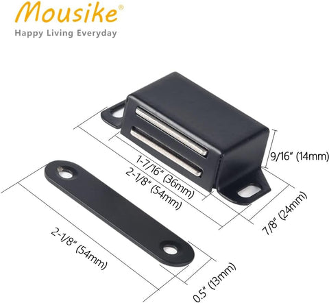 Mousike Cabinet Magnets 30lb Strong Catch for Kitchen Cupboard Door 16Pack