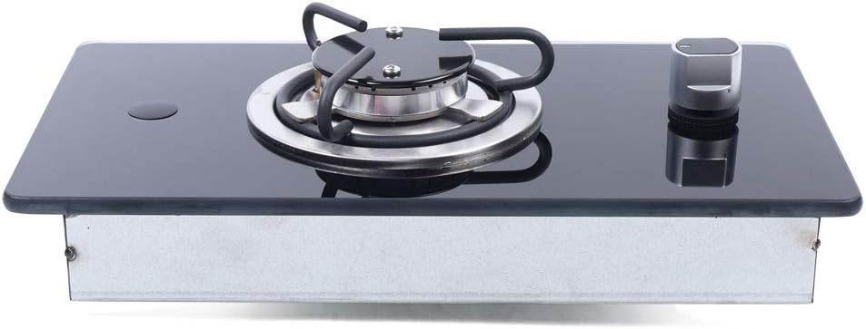 Gas Cooktop, 1 Burner Boat Caravan RV Camper LPG Gas Stove Hob With Tempered Glass, Durable Single Countertop Gas Stove With Multi-Level Fire Adjustment Suitable for Outdoor Apartments