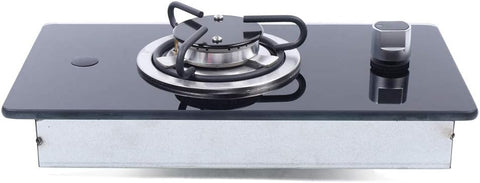 Gas Cooktop, 1 Burner Boat Caravan RV Camper LPG Gas Stove Hob With Tempered Glass, Durable Single Countertop Gas Stove With Multi-Level Fire Adjustment Suitable for Outdoor Apartments