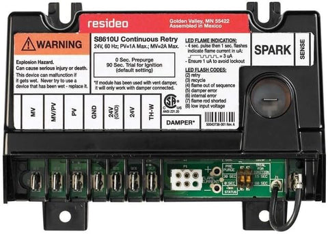 Honeywell S8610U3009 Furnace Intermittent Pilot Control