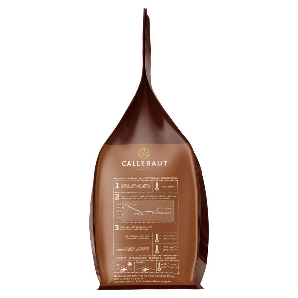 Callebaut No. 823 Finest Belgian Milk Chocolate Callets 2.5kg Bag