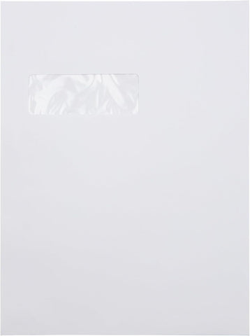 LUXPaper 9 x 12 Open End Window Envelopes | Bright White | 28lb. Text | 50 Qty