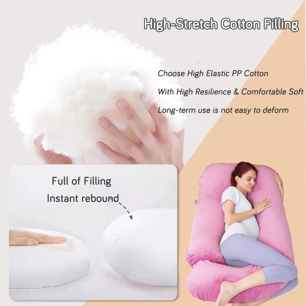 60 Inch Pregnancy Pillow for Sleeping (Purple)