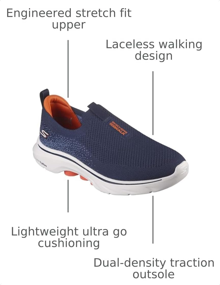 Skechers Men's Go Walk 7 Stretch Fit Slip-on