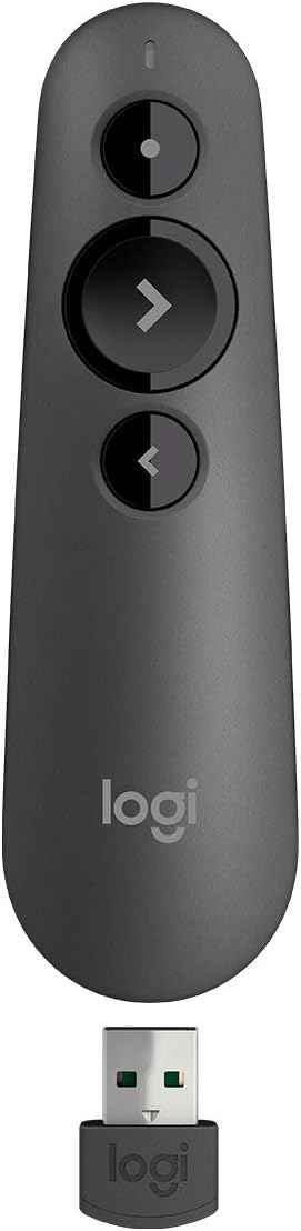 Logitech Wireless Presenter R500s PowerPoint Clicker with Laser Pointer | PowerPoint clicker, presentation clicker