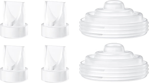 6 Pack Pump Parts, Duckbill Valves Silicone Diaphragm Compatible with Momcozy M5, Replace Mom Cozy M5 Replacement Parts