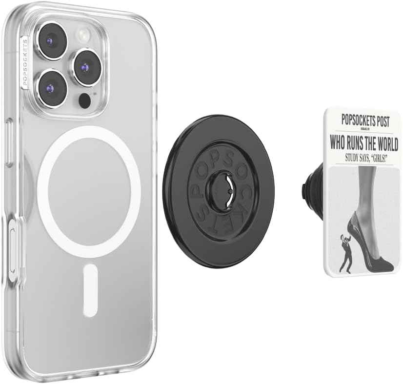 PopSockets Phone Grip for MagSafe, Magnetic Holder- Who Runs the World