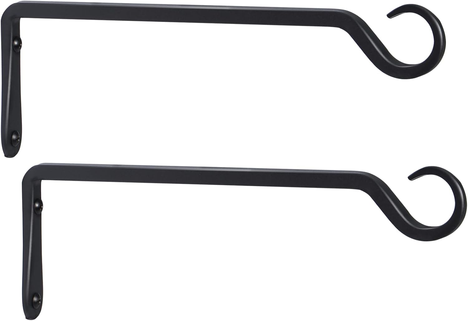 AILIN YELOKIE 2 Pack Extra Long 23 Inch Heavy-Duty Rust-Resistant Solid Steel Plant Hangers and Bird Feeder Hangers for Indoor and Outdoor Decor, Wall Hooks